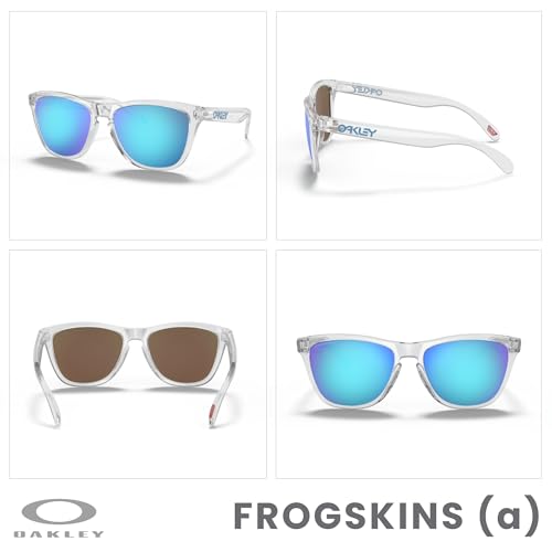OAKLEY Frogskins (a) OO9245 Square Sunglasses for Men+ Bundle Accessory Leash Kit, Microfiber Pouch3