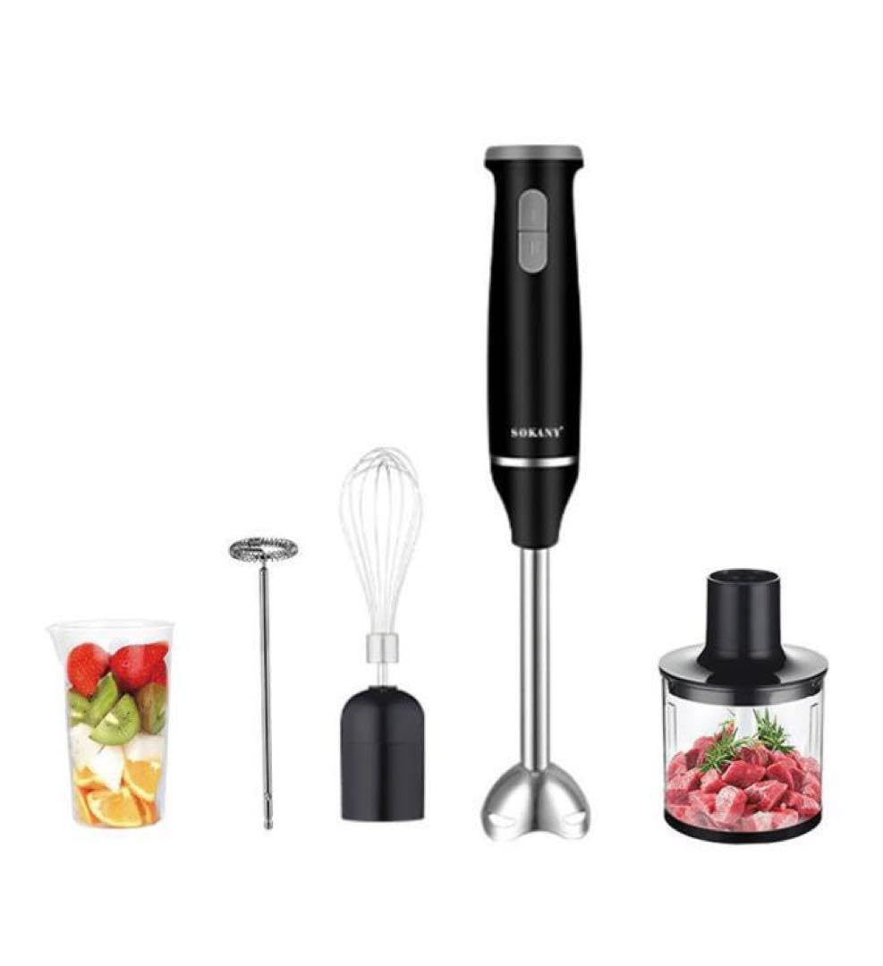Sokany ハンドブレンダー・フードプロセッサーセット Sokany 4イン1多機能ハンドブレンダー食品chooperハンドヘルド