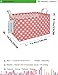 LANGYASHAN Rectangular Storage Bin Collapse Canvas Fabric Cartoon Storage Basket with Handles for Organizing Home Kitchen Boys and Girls Toys Office Closet Shelf Baskets (Rec pink heart)