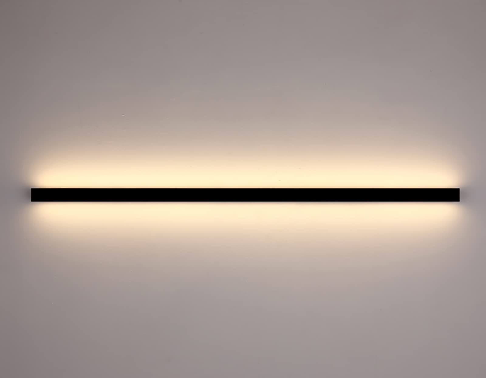 Ciepłe światło długa taśma lampa ścienna LED, nowoczesna minimalistyczna lampa ścienna, różne rozmiary nordyckiego akrylu, odpowiednia do sypialni salonu korytarza ganku (80 cm)