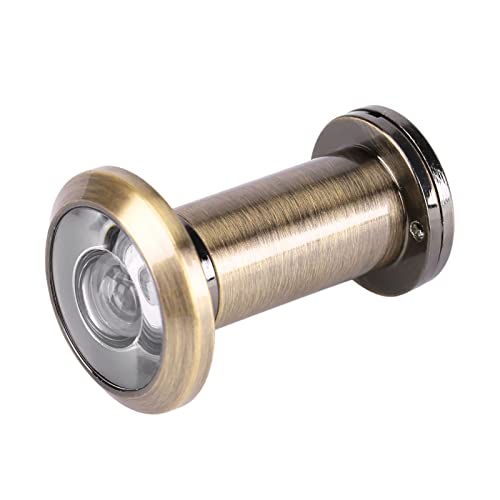 Peephole de Visor de Puertas de 16 Mm, Hoyo de Pío de 200 Grados con Privacidad Giratoria Visor de la Puerta de la Puerta para el Hotel de la Oficina en Casa (Bronce)