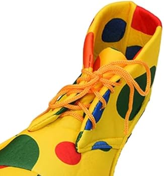HiyyFloy Chaussures De Clown 1 Paire, Grandes Chaussures De Clown, Costumes De Spectacle D'halloween, Costumes De Cosplay De Clown Arc-en-Ciel, Accessoires Pour Fête