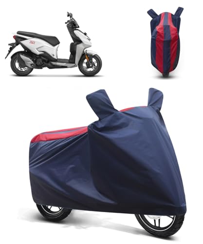 Image of FABTEC Bike /Motorcycle Body Cover Compatible with Hero Xoom 110(Red & Blue)