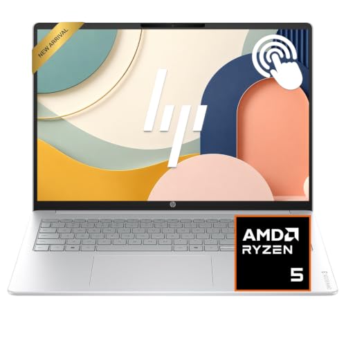 HP 16" OmniBook Laptop Computer, 2K Touchscreen Display, Ryzen 5 40 CPU, 16GB DDR5 RAM, 512GB SSD, Wi-Fi 6, Windows 11 with Office 365 for the Web - image 1