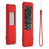 DUOLAXMENG Silicone Case for Samsung TM2560E Remote Control, Compatible with 2025 Neo QLED Smart TV Remote BN59-01432A BN59-01432J BN59-01455A (Red)