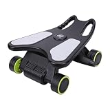 Domary Trainer per Addominali con Tavola di Supporto Rullo per Esercizi Addominali con Rimbalzo Automatico Uomini e Donne Palestra in Casa ABS PP Ferro Eva Batteria Incorporat