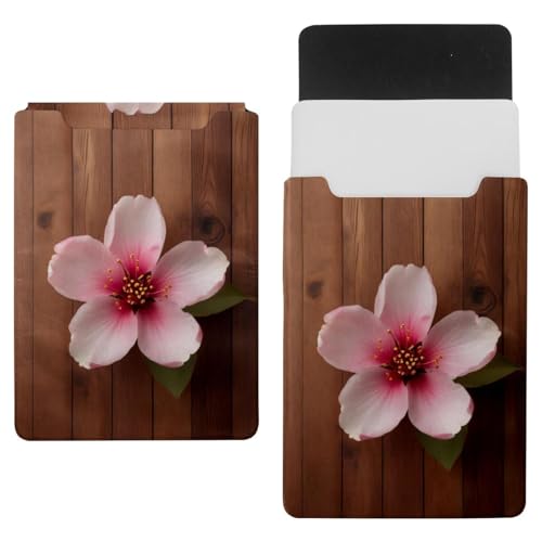 Housse pour ordinateur portable fleur rose pour vos journées au café