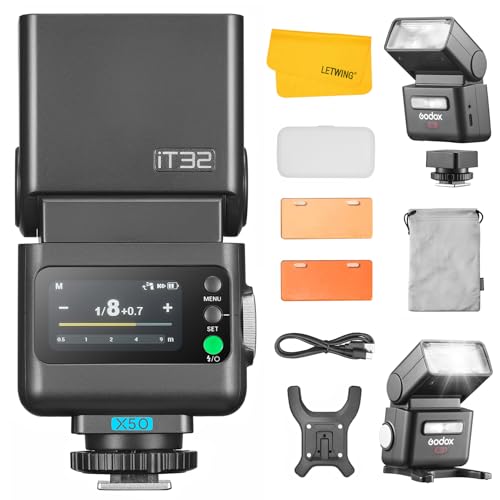 Funzioni professionali TTL e HSS: il flash Godox iT32 e il trigger X5 O sono compatibili con le fotocamere Olympus e Panasonic. L’iT32 è dotato della modalità flash TTL, che consente di ottenere un’esposizione accurata in modo rapido ed efficiente. Supporta inoltre un controllo manuale preciso della potenza da 1/128 a 1/1, insieme a funzioni professionali come l’HSS e la sincronizzazione sulla prima e seconda tendina.