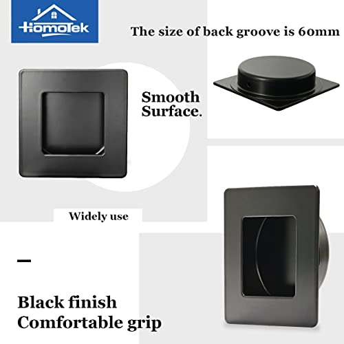 HOMOTEK Stainless Steel Square Flush Pocket Pulls #TOP9