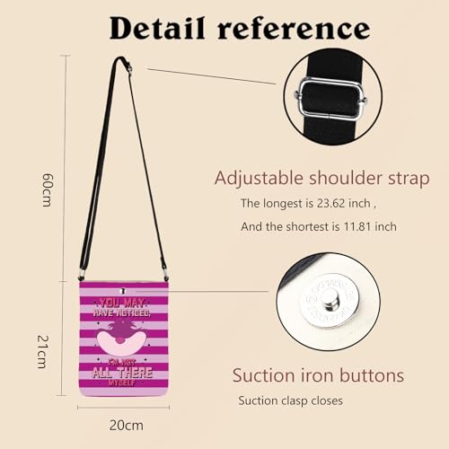 Cheshie Cat Crossbody Bag Cartoon Movie Fan Gift Cat Lover Gift Alicee Travel Vacation Backpack Purse Wallet Bag2