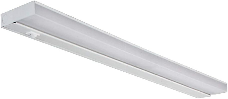 NICOR Lighting 24 inch White T5 Fluorescent Under Cabinet Light Fixture (10366EB)