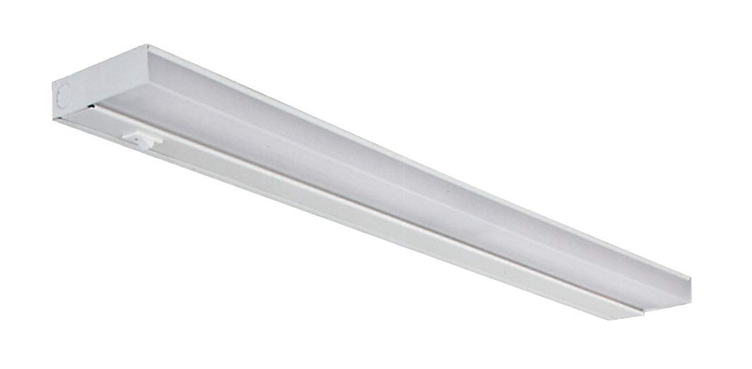 NICOR Lighting 24 inch White T5 Fluorescent Under Cabinet Light Fixture (10366EB)