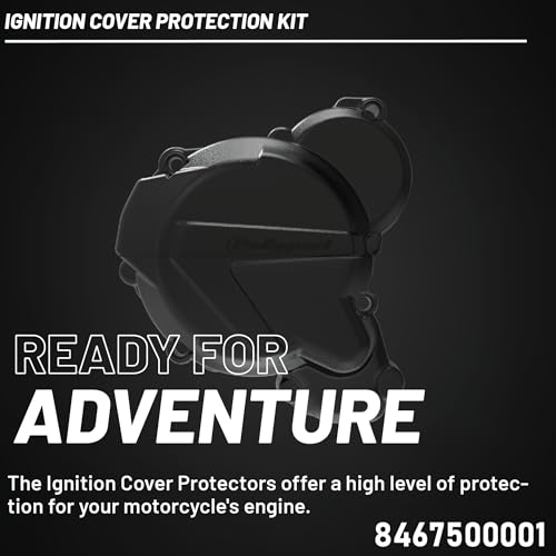 Polisport Husqvarna TE250,TE300 - Zündungsdeckel Protektor Schwarz - Modelles 2017-20, Keine Größenangabe