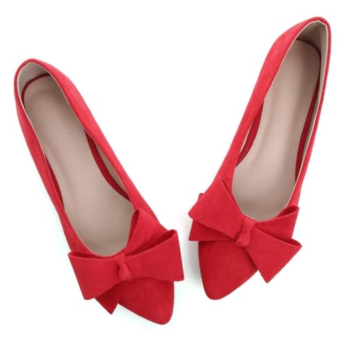 Image of TN TANGNEST Flats Shoes Women Comfort Casual Loafers | Classic Pointed Toe Bowknot Flats Cute Slip On Flats, Wear to Work Travel Walk