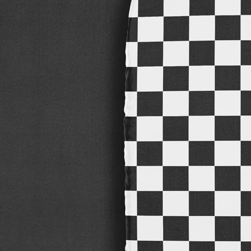 Image of Sweet Jojo Designs 2-Piece Baby Bassinet Sheets Set (Black /White Gingham Checkered Plaid) for Boy /Girl, Infant Newborn Nursery, Oval, Rectangle & Hourglass Mattress (Solid Onyx & Classic Checkerboard)