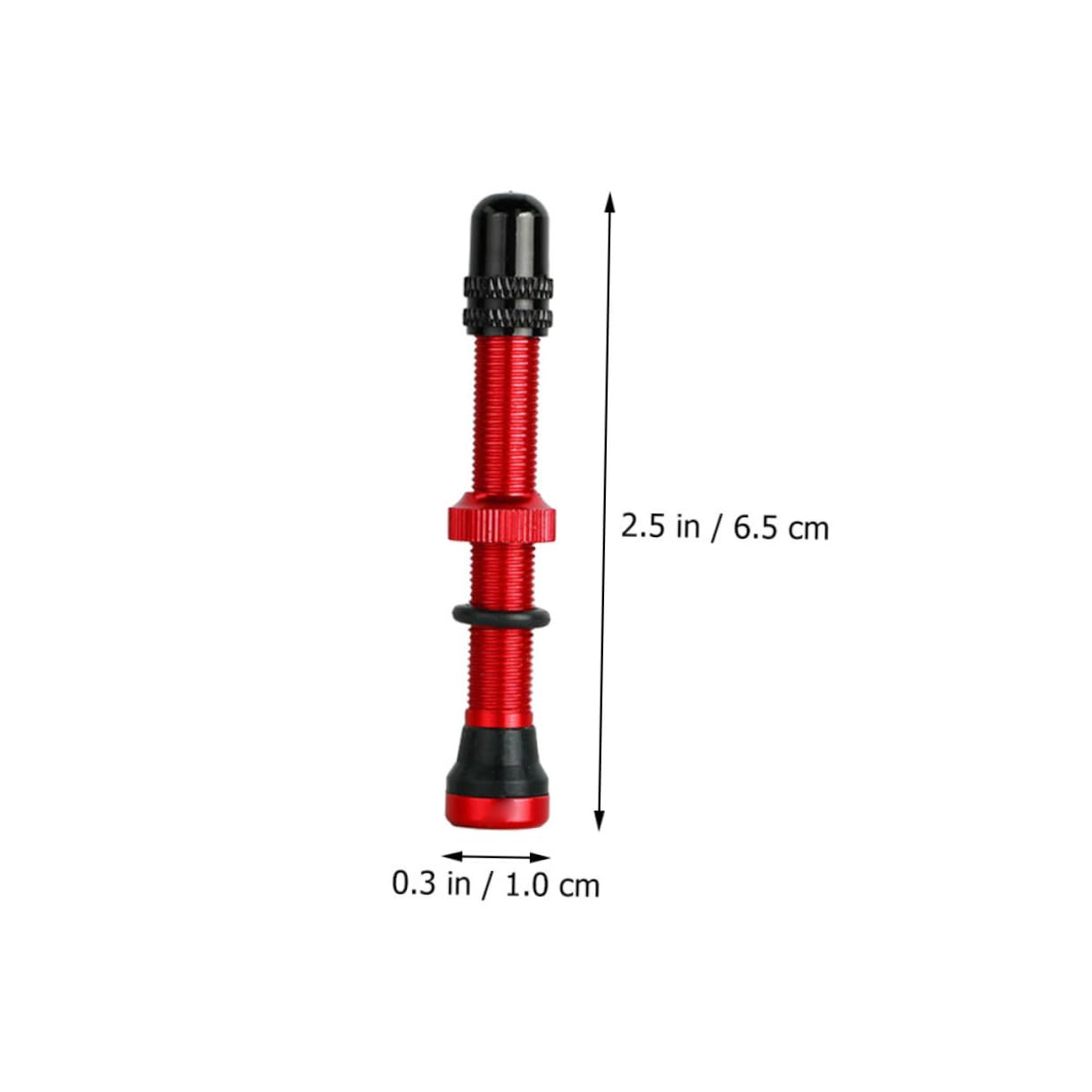 FELTECHELECTR 1Set Aluminum Alloy American Vacuum Air Nozzle for Bike Tires Durable Cycling Accessories with Valve Nozzles Wrench Essential Bike Stem Replacement