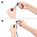 Oumers Bungee Goggle Strap Kit(4-Pack), Adjustable Replacement Swimming Goggle Straps with Cord Lock Clamp for Swim Goggles Anti Fog Racing Kids Goggles |Universal Durable, One Size Fits All