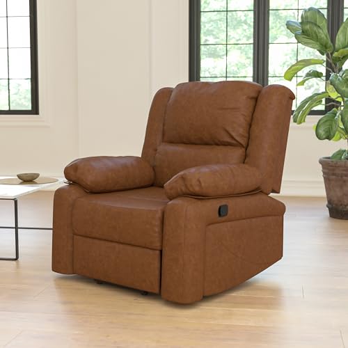 Sillón reclinable marrón contemporáneo miniatura 2