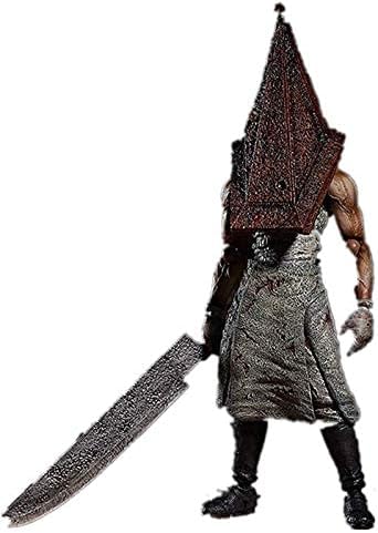 SANZH The Pyramid Head Action Figure Evil Red Pyramid Thing Bogeyman PVC Model Toy