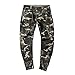 Qiribati Cónicos Harem Pantalones para Hombres Carga Suelta Bragas Ocasionales Chino Pant Camo Pantalones