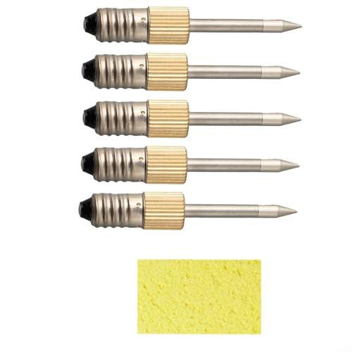 Miniatura 8 de 5 Puntas De Aguja De Repuesto Para Soldador Con Interfaz E10 Para Herramientas De Soldadura Eléctrica, Compatibles Con Hierros De Batería Sin Cable, Puntas De Acero De Cobre De 50 Mm Para Soldadura De