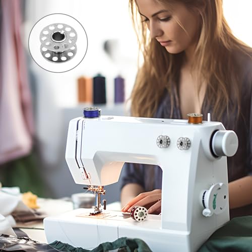PEAKTOP 36 Stück Nähmaschinen Spulen, Metall Nähmaschinenspulen, Spulen Nähmaschine Mit Spulenbox, Nähspulen, Nähmaschinen Zubehör Für Die Meisten Nähmaschinen
