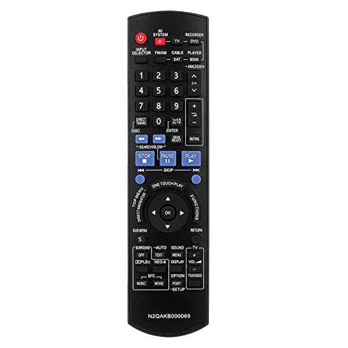 VINABTY N2QAKB000069 Replacement Remote Control Compatible with Panasonic AV Receiver remote control SA-BX500 SABX500 - Image 3