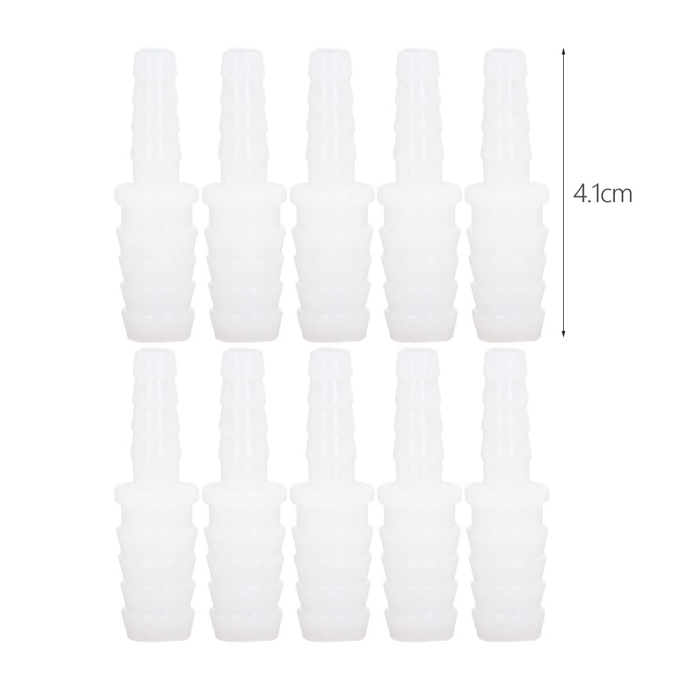 Lot De 10 Raccords Tuyau Plastique PE - Réducteurs Barbelés 6-10mm - Filetage