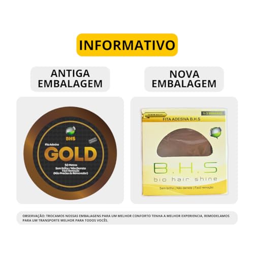 Fita Protese 50m Gold origin 2,0cm Amarela Não Derrete