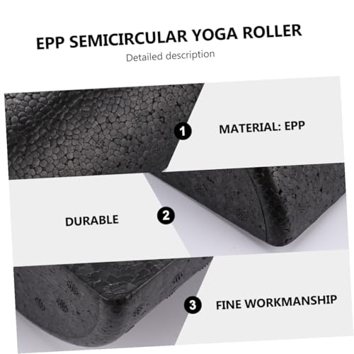 OUNONA 2pcs Rodillo de Espuma Semicircular EPP para Yoga, Masaje y Terapia Muscular miniatura 3