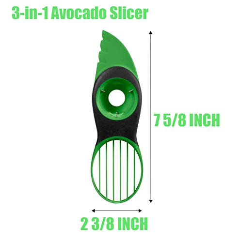 Ortarco Avocado Cutter 3 in 1 Avocado Slicer Avocado Peeler Fruit Peeler Kitchen Tools - Thumbnail 2