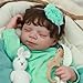 SCOM Reborn Baby Dolls Girl 18 Inch – Full Body Vinyl, Realistic Sleeping Newborn, Poseable & Washable, Hand-Rooted Hair, with Accessories, Gift Set for Kids 3+