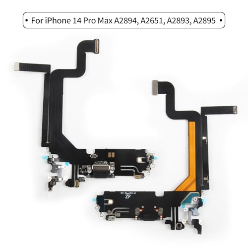 Connecteur de charge USB iPhone 14 Pro Max Noir Sidéral avec kit d'outils complet