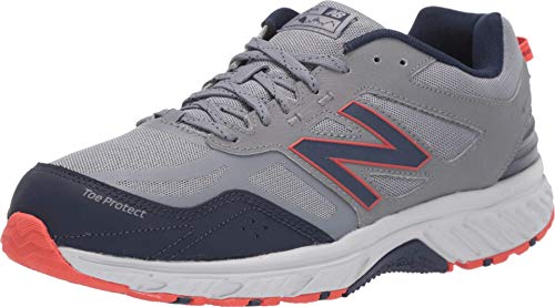 New Balance Men's 510 V4 Trail Running Shoe, Gunmetal/Navy, 7 M US