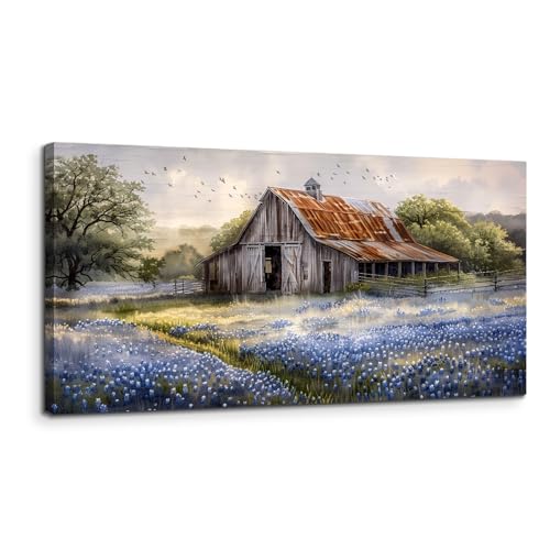 Tableau de decoration murale salon moderne pour habiller un grand mur vide avec une toile 50x100