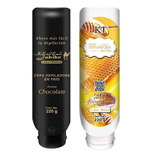 Ceras Depiladoras en Frío con Aroma Miel y Chocolate Kejel Jabibe