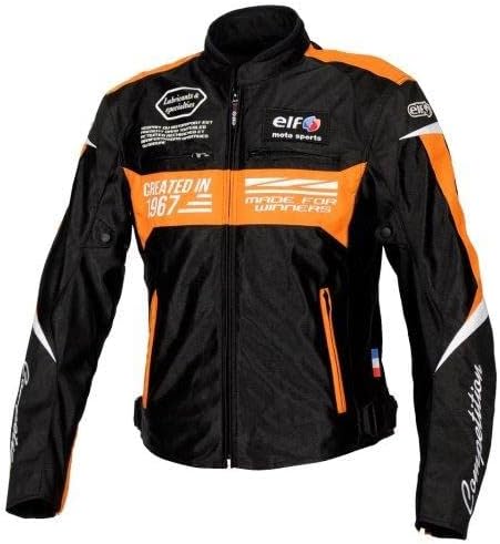 [エルフ] バイク ジャケット イデアールメッシュジャケット ブラック&amp;オレンジ WLサイズ EJ-S103