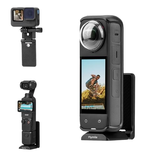 Support magnetique Insta360 X5 X4 a degagement rapide Arca pour trepied et vlogs