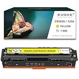 Remplacement de toner jaune Evoke pour imprimante HP CB542A CF212X / CB-542A CF-212X