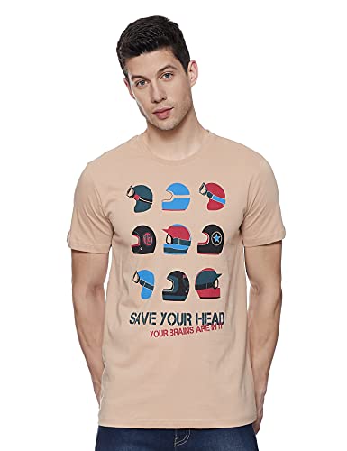 Image of Max Men's Printed Slim Fit T-Shirt