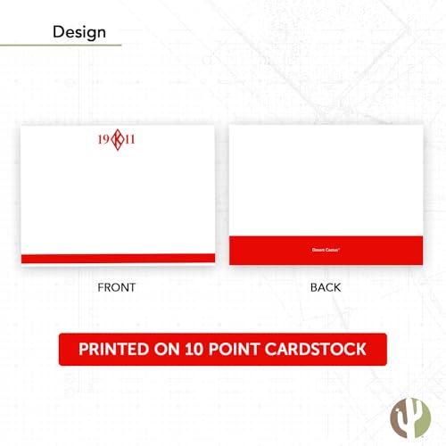 Image of Desert Cactus Kappa Alpha Psi Notecards KAP Yo Nupe Divine 9 Stationery Cardstock 10 Pack Includes Envelopes Memo Party Thank You (Notecard Design F)