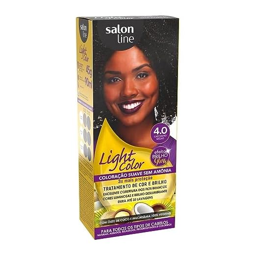 Tintura Capilar Salon Line Light Color 4.0 Castanho Médio