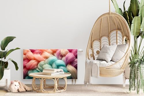 Couverture Magnétique Radiateur 110x60 cm Cache Radiateur Tapis Design Laine - 3