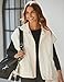 Yeokou Women's Fleece Vest Casual Sleeveless Button Down Winter Warm Sherpa Jacket with Pockets(-Beige-M)