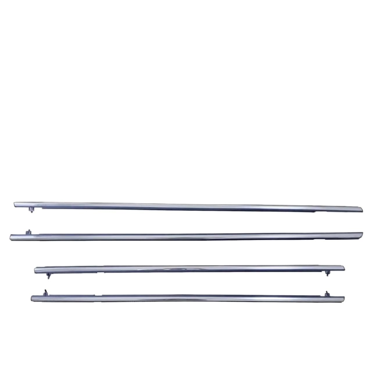 Iukmrt Chrome For Civic 2006 2007 2008 2009 2010 2011 4 Xoutside Window Weatherstrip Seal Belt Weather Strip Moulding Car Door Seal Protector(Chrome)