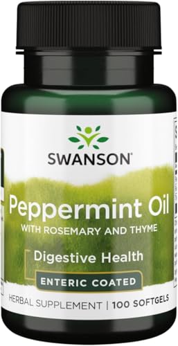 Swanson Peppermint Oil Combination Softgels