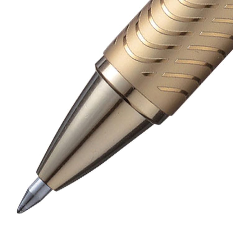 Pentel BL407 Energel Sterling, Gold Metal Barrel, Gel ink Rollerball, 0.7mm Tip, Black ink (Pack of 12), 12 count (Pack of 1) - Image 2
