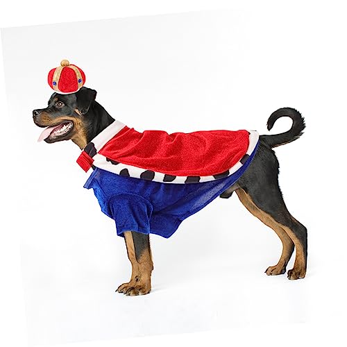 Disfraz para perro corona azul talla única miniatura 5