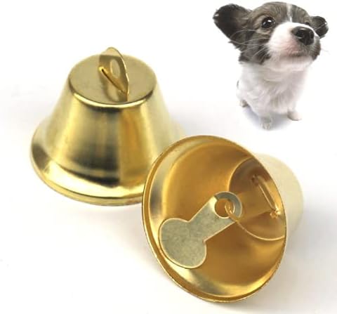 Miniatura 5 de HLLMX - 16 campanas de cascabel de la libertad dorada de 1.496 in/1.5 pulgadas, campanas brillantes de la libertad para hacer manualidades,