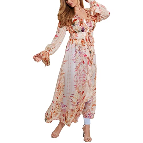 Robe Vanessa Guess pour femme : long gilet duster à manches longues